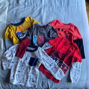 Bundle of long sleeve shirts for toddlers 2T